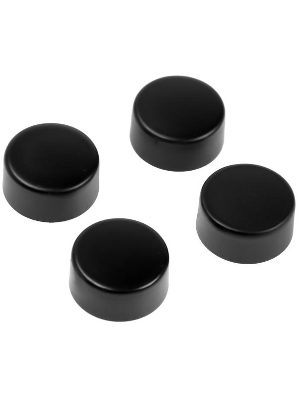 Зеркалодержатель ТУНДРА LIGHT, d=17 мм, без сверления, цвет черный, пластик, 4 шт.