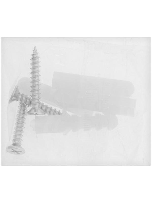 Зеркалодержатель ТУНДРА LIGHT, d=17 мм, без сверления, цвет черный, пластик, 4 шт.