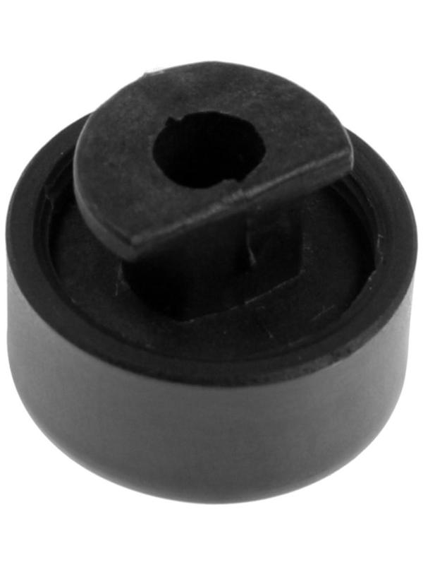 Зеркалодержатель ТУНДРА LIGHT, d=17 мм, без сверления, цвет черный, пластик, 4 шт.