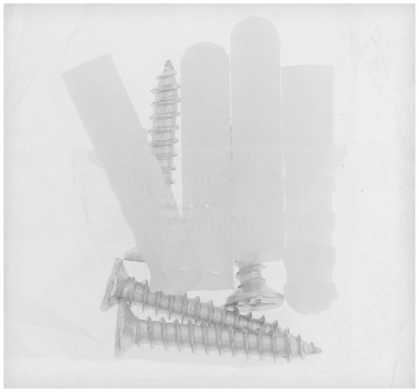 Зеркалодержатель ТУНДРА LIGHT, d=17 мм, без сверления, цвет матовый никель, пластик, 4 шт.