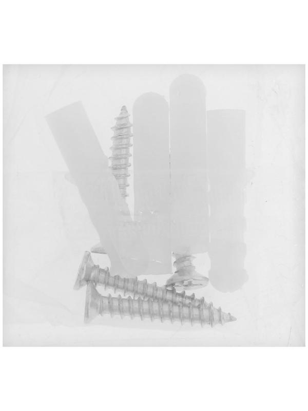 Зеркалодержатель ТУНДРА LIGHT, d=17 мм, без сверления, цвет матовый никель, пластик, 4 шт.