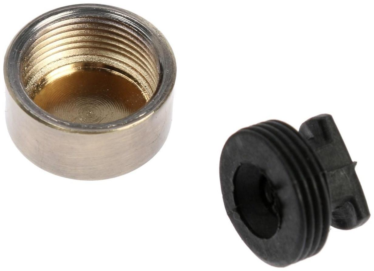 Зеркалодержатель ТУНДРА LIGHT, d=17 мм, без сверления, цвет бронза, пластик, 4 шт.