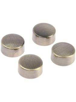 Зеркалодержатель ТУНДРА LIGHT, d=17 мм, без сверления, цвет бронза, пластик, 4 шт.