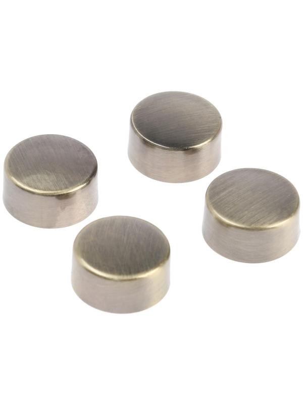 Зеркалодержатель ТУНДРА LIGHT, d=17 мм, без сверления, цвет бронза, пластик, 4 шт.