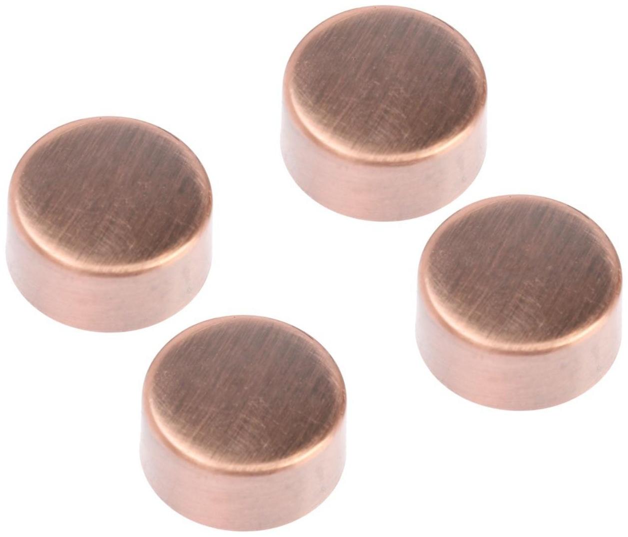 Зеркалодержатель ТУНДРА LIGHT, d=17 мм, без сверления, цвет медь, пластик, 4 шт.