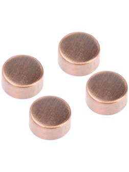 Зеркалодержатель ТУНДРА LIGHT, d=17 мм, без сверления, цвет медь, пластик, 4 шт.