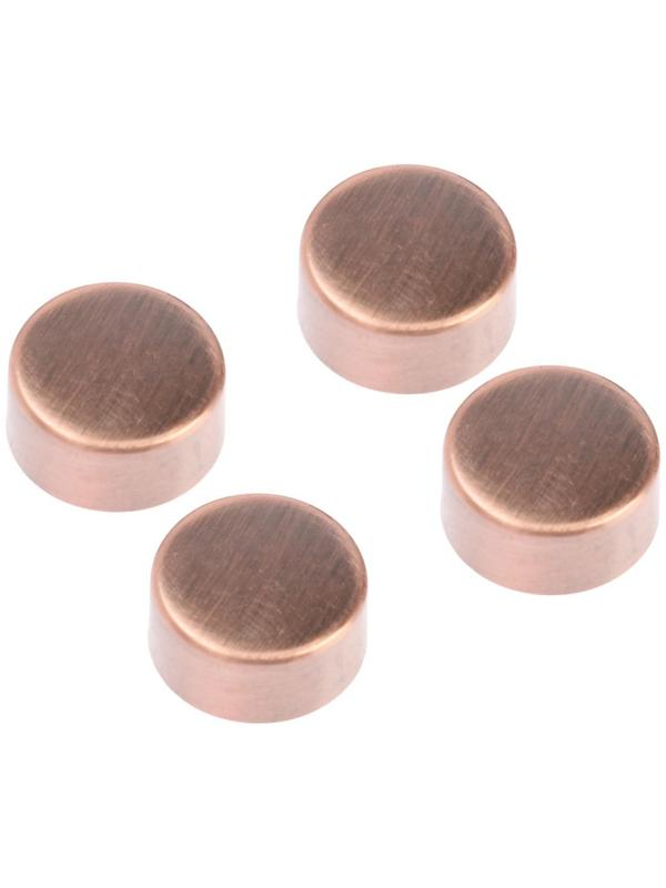 Зеркалодержатель ТУНДРА LIGHT, d=17 мм, без сверления, цвет медь, пластик, 4 шт.