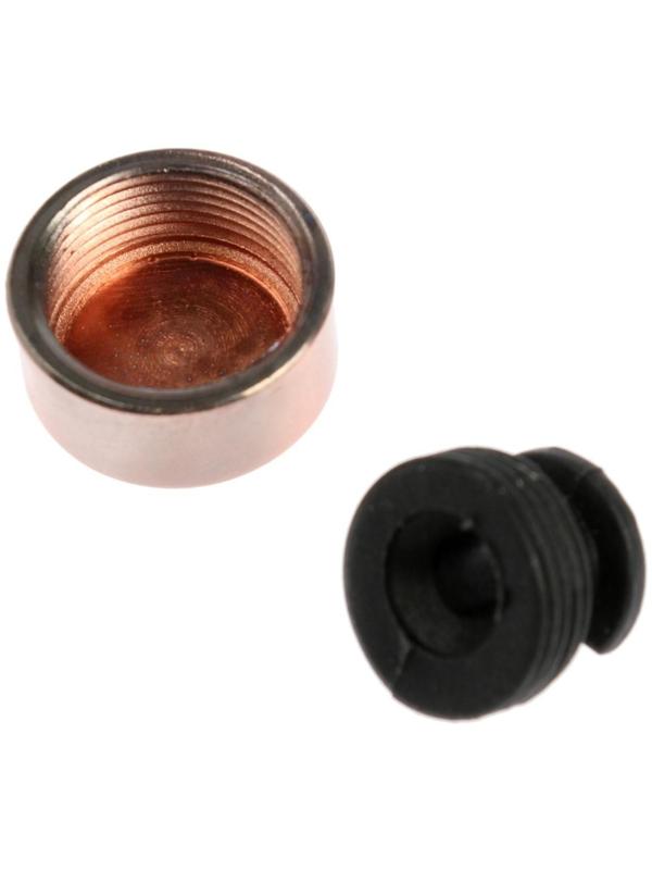 Зеркалодержатель ТУНДРА LIGHT, d=17 мм, без сверления, цвет медь, пластик, 4 шт.