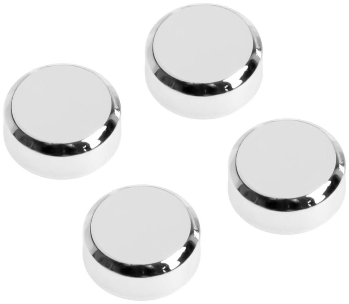 Зеркалодержатель ТУНДРА LIGHT, d=20 мм, без сверления, цвет хром, пластик, 4 шт.