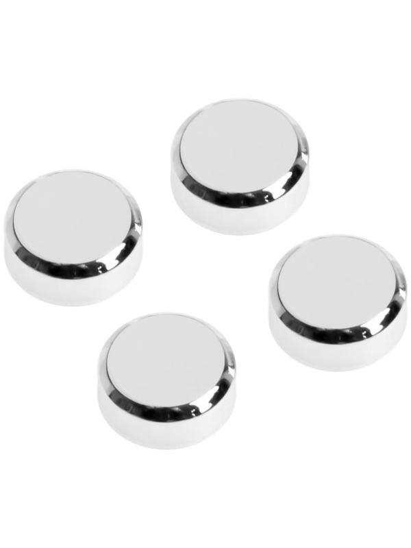 Зеркалодержатель ТУНДРА LIGHT, d=20 мм, без сверления, цвет хром, пластик, 4 шт.