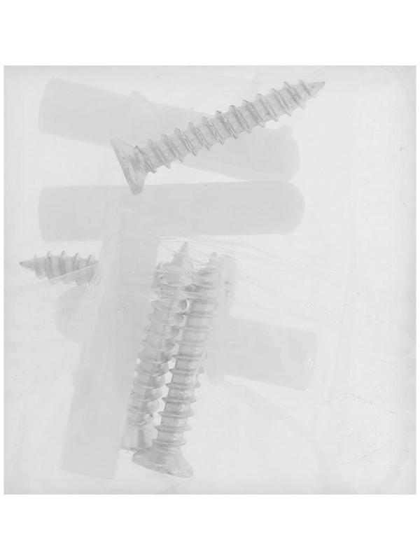 Зеркалодержатель ТУНДРА LIGHT, d=20 мм, без сверления, цвет хром, пластик, 4 шт.