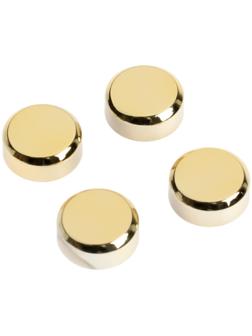 Зеркалодержатель ТУНДРА , d=20 мм, без сверления, цвет золото, пластик, 4 шт.