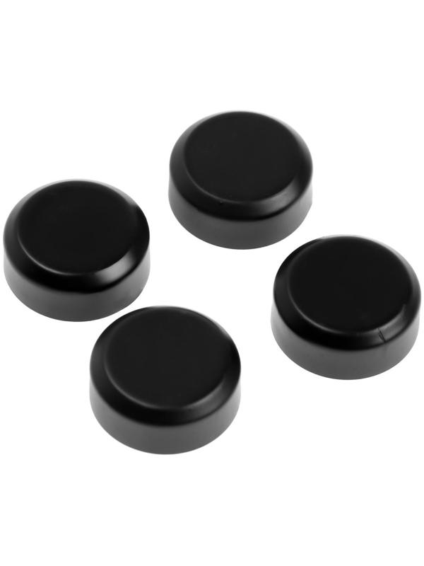 Зеркалодержатель ТУНДРА , d=20 мм, без сверления, цвет черный, пластик, 4 шт.