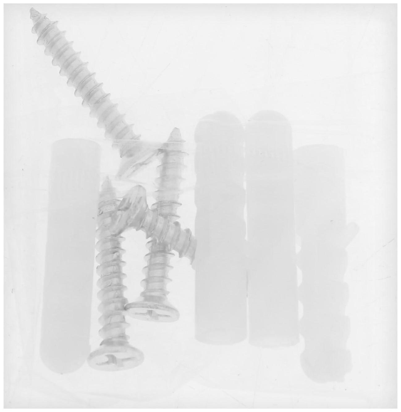 Зеркалодержатель ТУНДРА , d=20 мм, без сверления, цвет матовый никель, пластик, 4 шт.