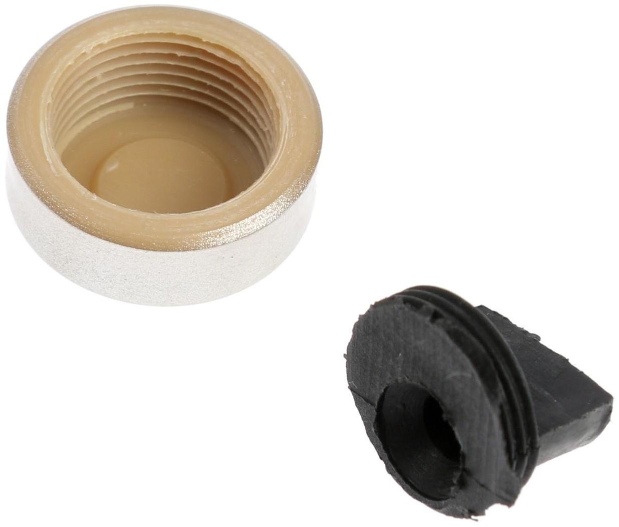 Зеркалодержатель ТУНДРА , d=20 мм, без сверления, цвет матовый никель, пластик, 4 шт.