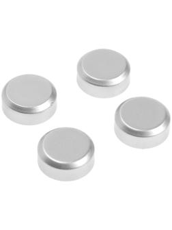 Зеркалодержатель ТУНДРА , d=20 мм, без сверления, цвет матовый никель, пластик, 4 шт.