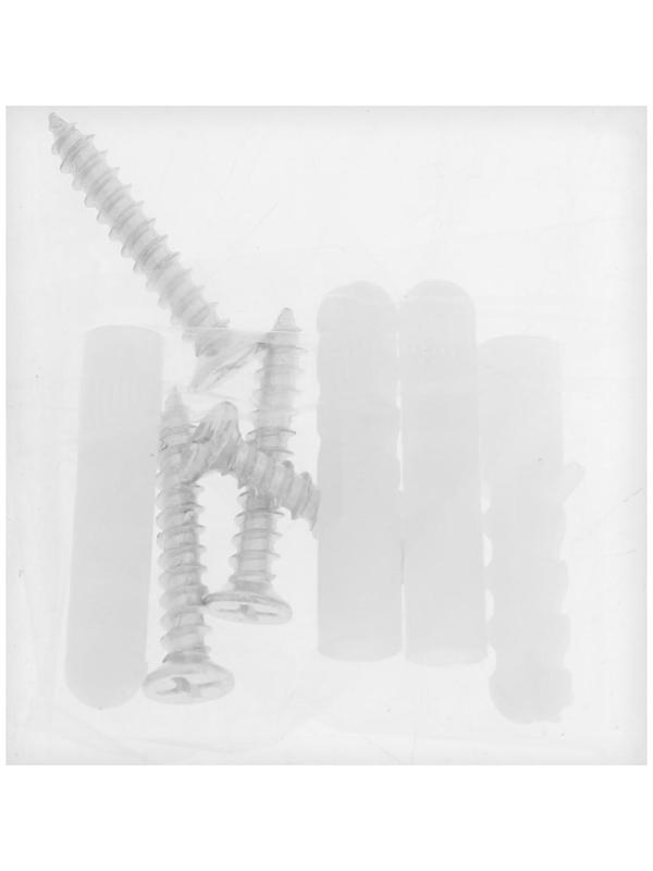 Зеркалодержатель ТУНДРА , d=20 мм, без сверления, цвет матовый никель, пластик, 4 шт.