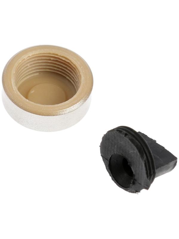 Зеркалодержатель ТУНДРА , d=20 мм, без сверления, цвет матовый никель, пластик, 4 шт.