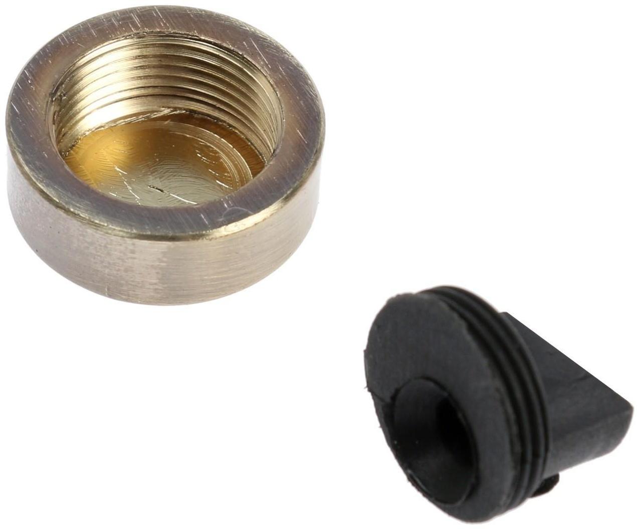 Зеркалодержатель ТУНДРА , d=20 мм, без сверления, цвет бронза, пластик, 4 шт.