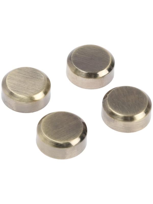 Зеркалодержатель ТУНДРА , d=20 мм, без сверления, цвет бронза, пластик, 4 шт.