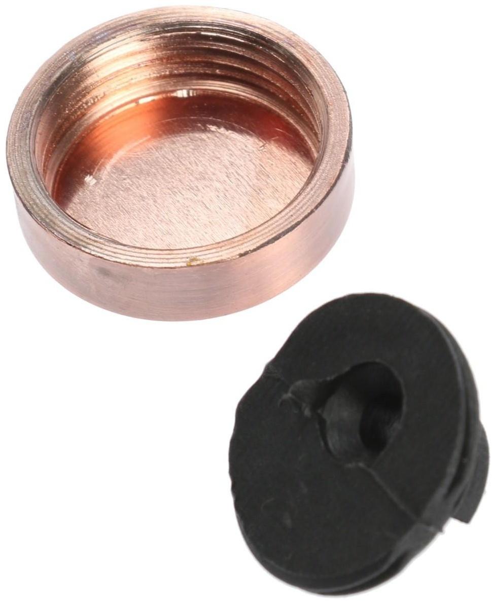 Зеркалодержатель ТУНДРА  , d=25 мм, без сверления, цвет медь, пластик, 4 шт.