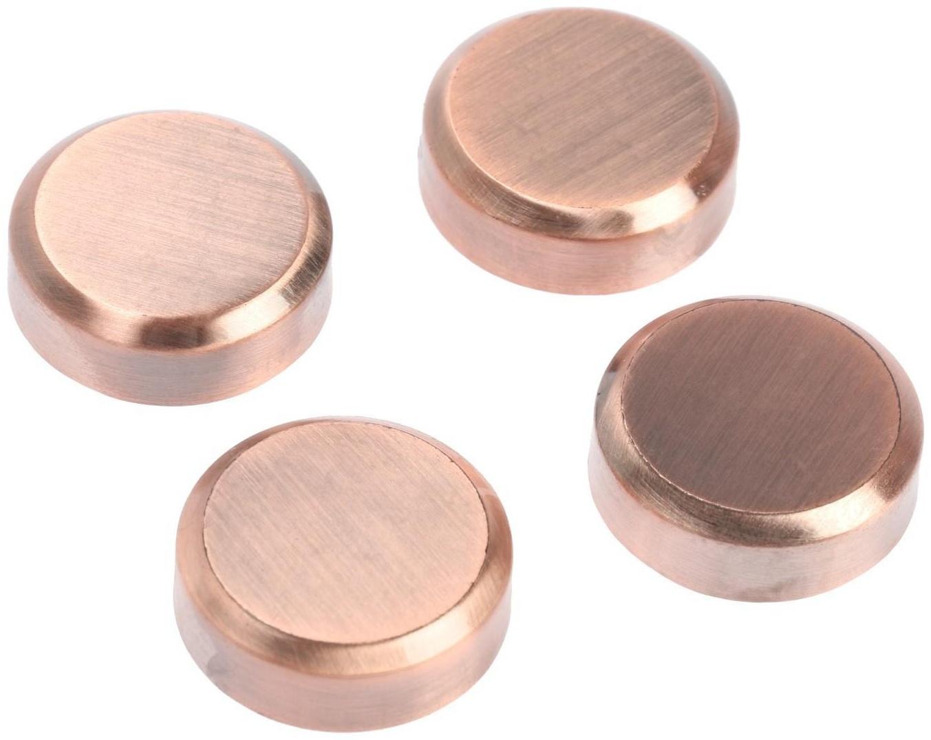 Зеркалодержатель ТУНДРА  , d=25 мм, без сверления, цвет медь, пластик, 4 шт.