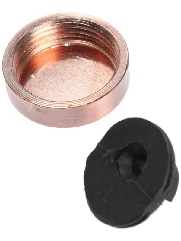 Зеркалодержатель ТУНДРА  , d=25 мм, без сверления, цвет медь, пластик, 4 шт.