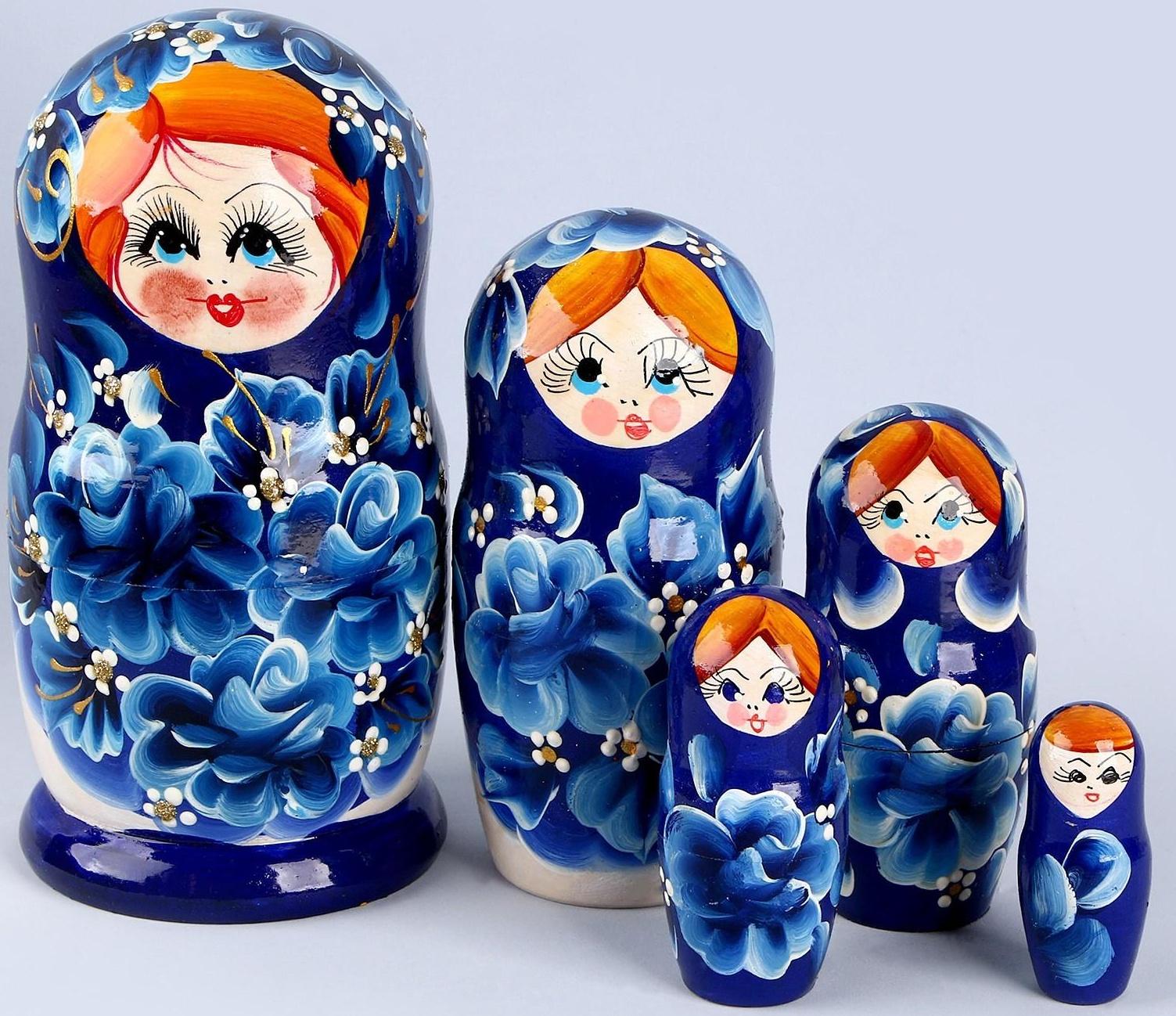 Матрёшка 5 в 1 большая, МИКС