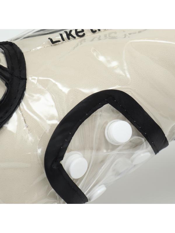 Дождевик для собак, размер XS (ДС 18, ОГ 25-30, ОШ 25 см), чёрный