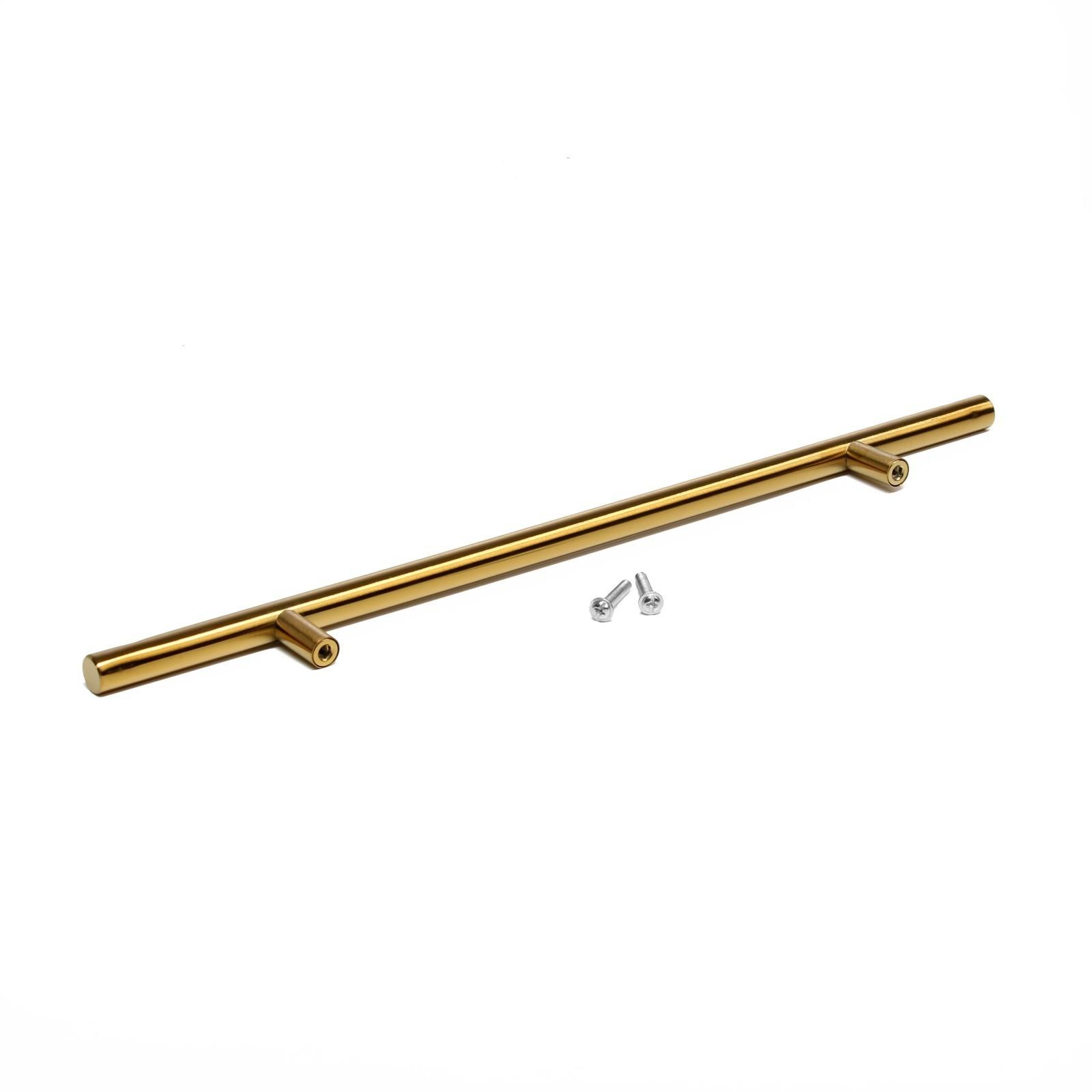 Ручка рейлинг CAPPIO, облегченная, d=12 мм, м/о 224 мм, цвет золото