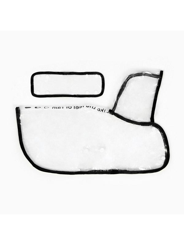 Дождевик для собак, размер L  (ДС 30, ОГ 41-46, ОШ 42 см), чёрный