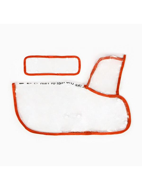 Дождевик для собак, размер M (ДС 26, ОГ 38-41, ОШ 40 см), красный