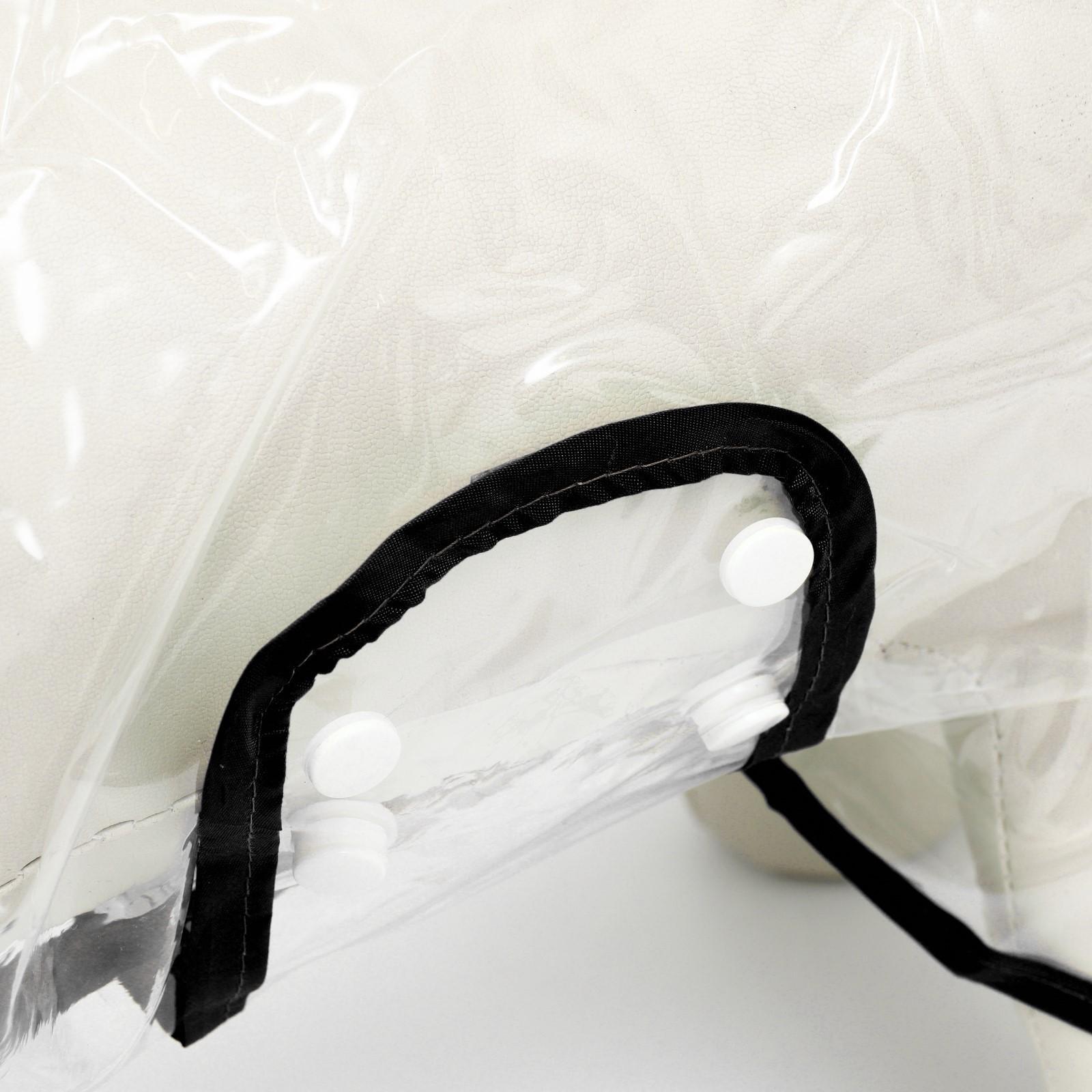 Дождевик для собак, размер XL (ДС 35, ОГ 46-50, ОШ 45 см), чёрный