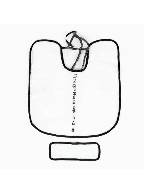 Дождевик для собак, размер XL (ДС 35, ОГ 46-50, ОШ 45 см), чёрный