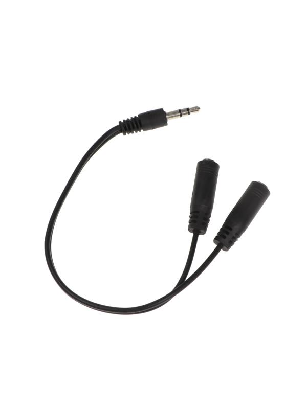 Разветвитель аудио ExeGate EX-CCA-417-0.2,Jack 3.5мм(m)-Jack 2x3.5мм(f) стерео+микрофон,0.2м