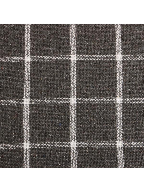 Плед Palermo 140х200см, тёмно-серый/белый, шерсть 20%, пан 40%, полиэстер 40%