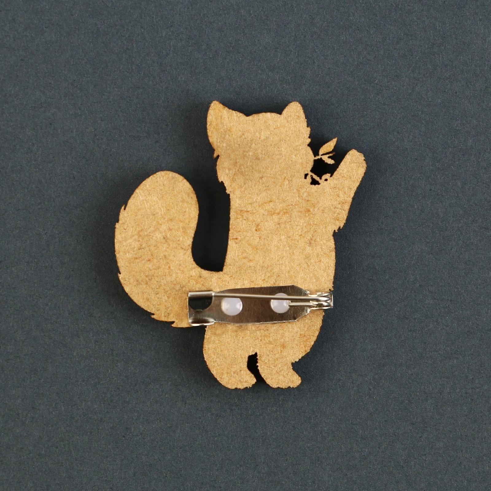 Значок деревянный «Талисман на исполнение желаний», 4 х 3,5 см