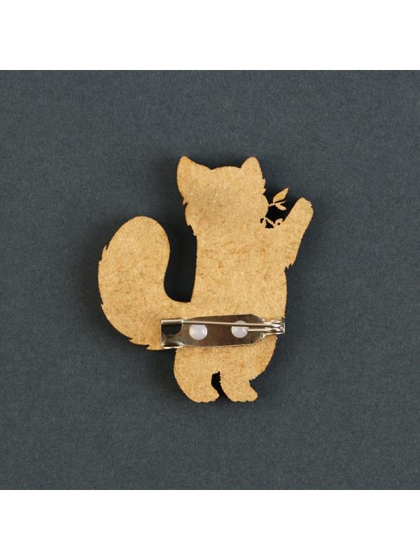 Значок деревянный «Талисман на исполнение желаний», 4 х 3,5 см