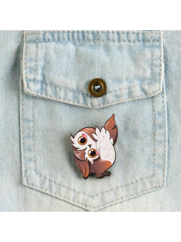 Значок деревянный «Талисман на успех», 4 х 3,5 см