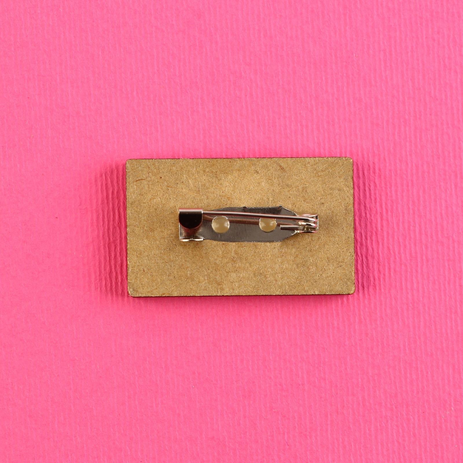 Значок деревянный «Anime is my life», аниме, 3,3 х 2 см