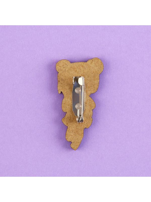 Значок деревянный «Милашка», аниме, 2 х 3,7 см