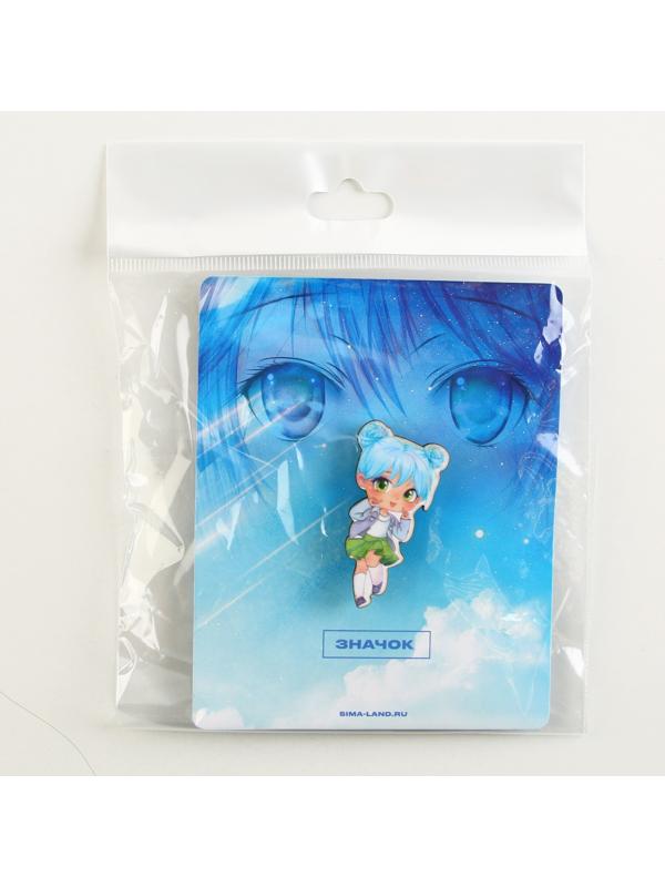 Значок деревянный «Милашка», аниме, 2 х 3,7 см