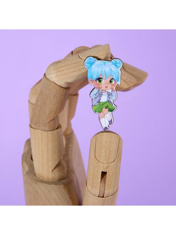 Значок деревянный «Милашка», аниме, 2 х 3,7 см