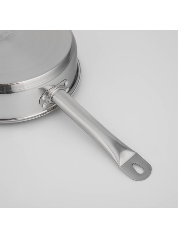 Сковорода «Общепит», d=24 см, h=6,5 см, корпус 0,6 мм, дно ТРС 3,5 мм, индукция