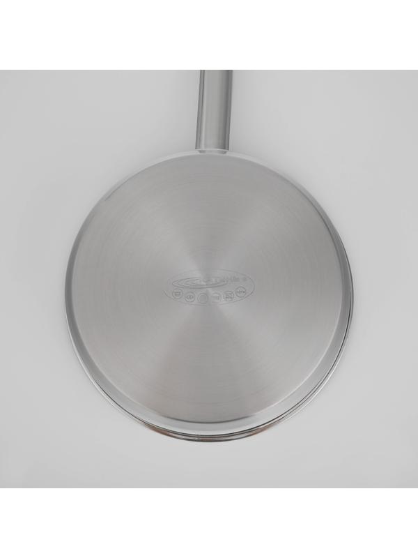 Сковорода «Общепит», d=24 см, h=6,5 см, корпус 0,6 мм, дно ТРС 3,5 мм, индукция