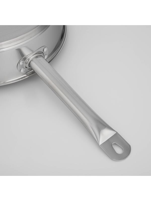 Сковорода «Общепит», d=28 см, h=7,5 см, корпус 0,6 мм, дно ТРС 3,5 мм, индукция