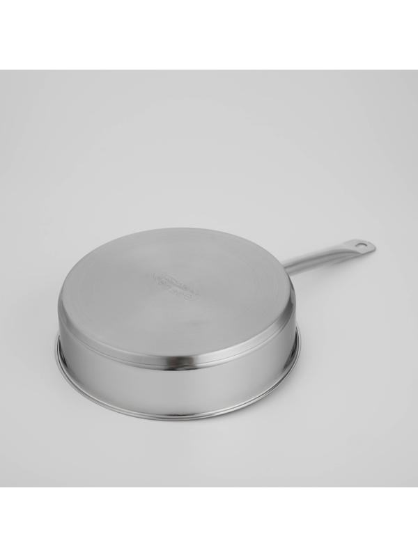 Сковорода «Общепит», d=28 см, h=7,5 см, корпус 0,6 мм, дно ТРС 3,5 мм, индукция