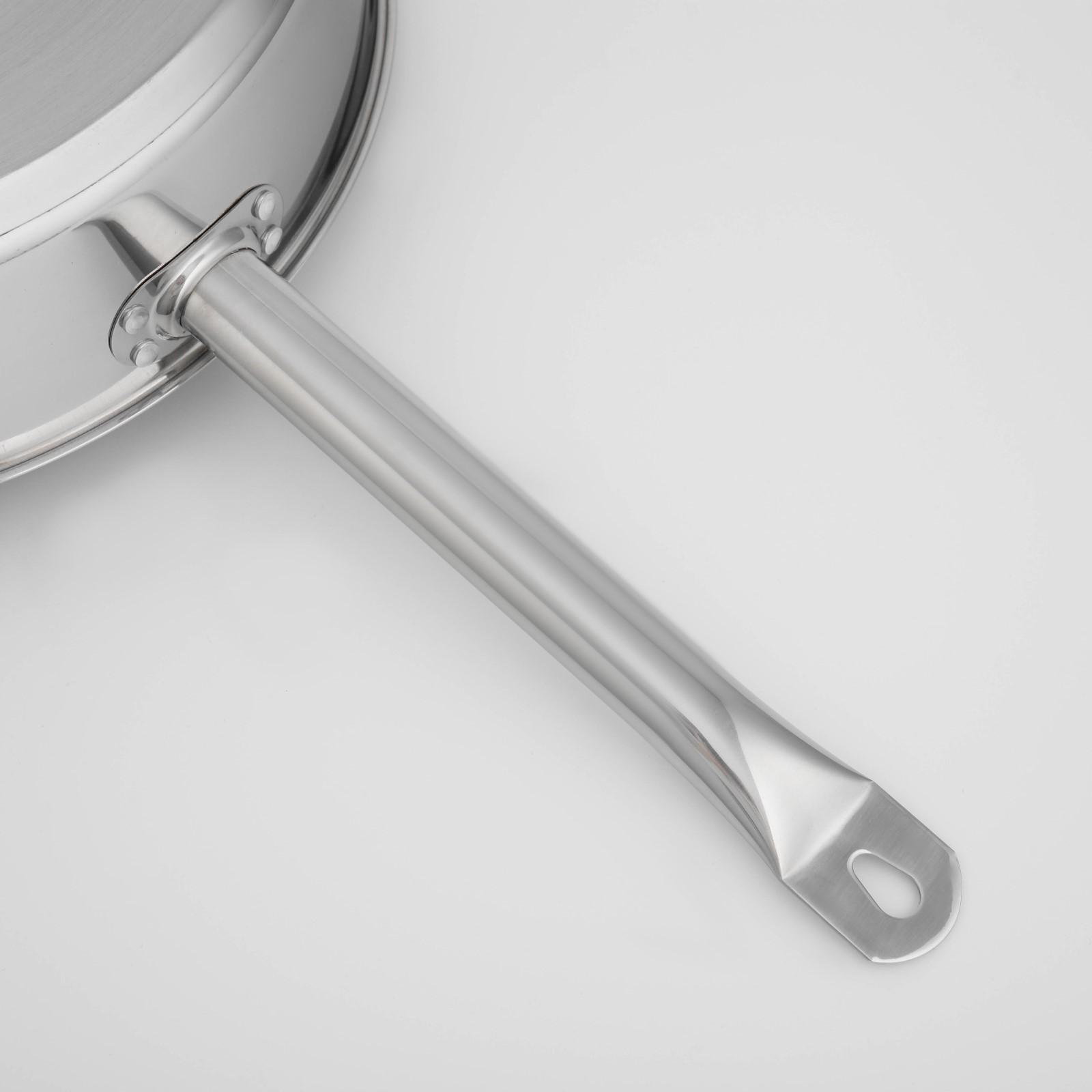 Сковорода «Общепит», d=34 см, h=9 см, корпус 0,6 мм, дно ТРС 3,5 мм, индукция