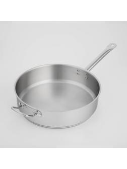 Сковорода «Общепит», d=34 см, h=9 см, корпус 0,6 мм, дно ТРС 3,5 мм, индукция