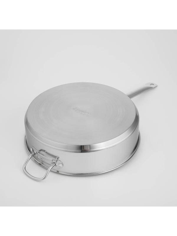 Сковорода «Общепит», d=34 см, h=9 см, корпус 0,6 мм, дно ТРС 3,5 мм, индукция